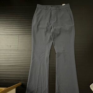 Gray Flared Trousers